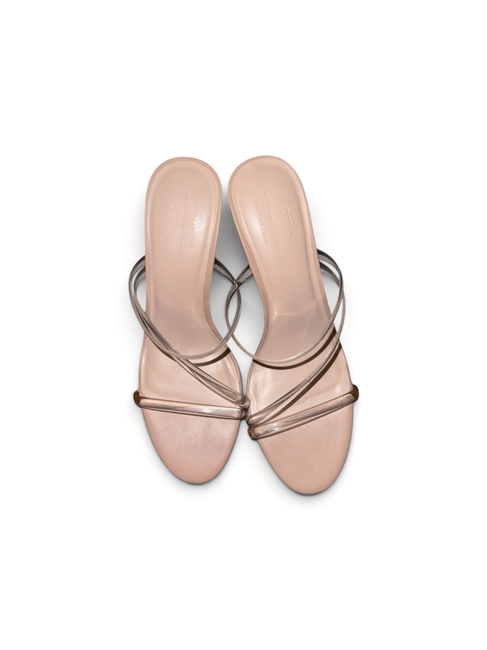 Clear Strap Nude Slide Sandals - Apt. 9